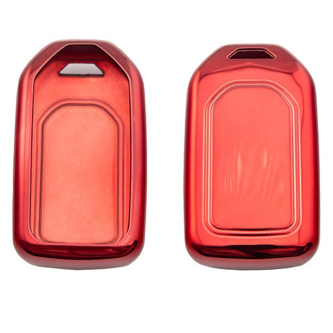 Glossy Red/ Blue/ Black/ Gold/ Silver Soft TPU Case Remote Smart Key Fob Cover Holder for Honda Accord Civic Pilot CRV HRV Odyssey
