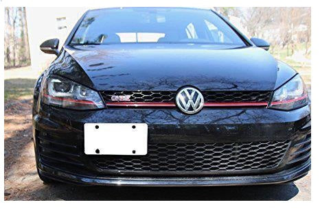 Black/ Gold/ Red Aluminum License Plate Bumper Mount Bracket Holder for VW Jetta MK5 GTi MK6 EOS Golf GTi Audi TT