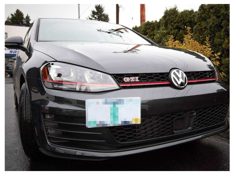 Black/ Gold/ Red Aluminum License Plate Bumper Mount Bracket Holder for VW Jetta MK5 GTi MK6 EOS Golf GTi Audi TT