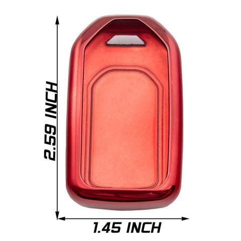 Glossy Red/ Blue/ Black/ Gold/ Silver Soft TPU Case Remote Smart Key Fob Cover Holder for Honda Accord Civic Pilot CRV HRV Odyssey