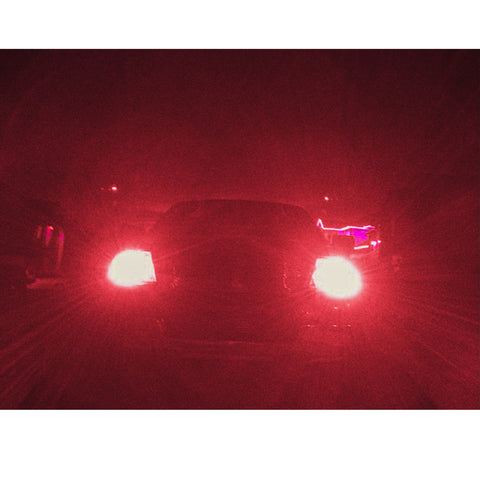 4x 921 912 T10 Projector Lens Red LED Bulbs for Backup Reverse Lights High Power