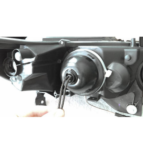 Pair Rubber Headlight Housing Extended Dust Cover Boot Cap For Ford F150