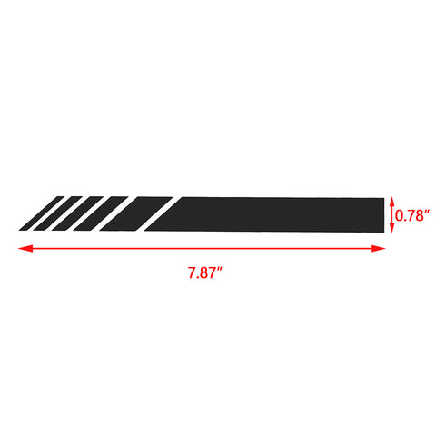 2pcs Black/ Orange/ Blue/ Silver/ Red AMG Style Vinyl Decals Rearview Mirror Stripe Stickers Most Mercedes Benz W204 W212 C Class etc.