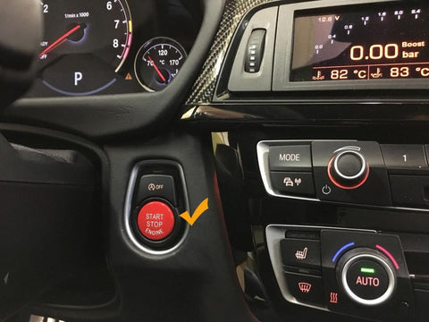 Anodized Aluminum Ignition Start/ Stop Engine Button Trim Ring Cover for BMW 1 2 3 4 X1 Red/ Blue/ Silver