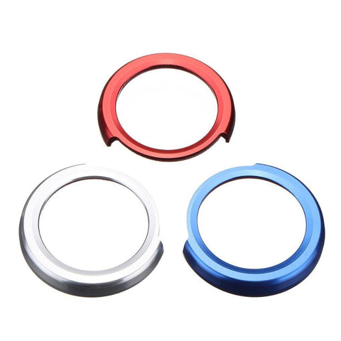 Anodized Aluminum Ignition Start/ Stop Engine Button Trim Ring Cover for BMW 1 2 3 4 X1 Red/ Blue/ Silver
