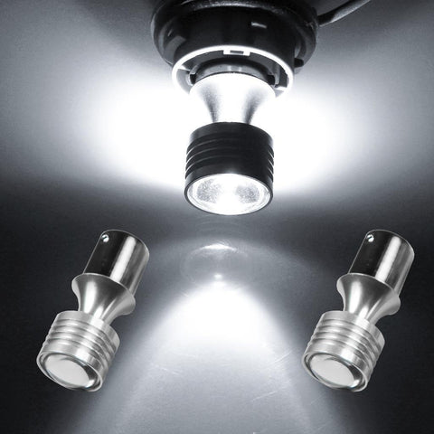 1157 2357 White 60W CREE XP-E LED Projector Turn Signal DRL Parking Lights