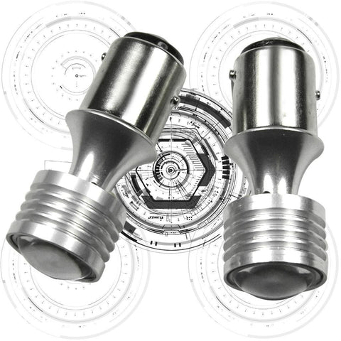 1157 2357 White 60W CREE XP-E LED Projector Turn Signal DRL Parking Lights