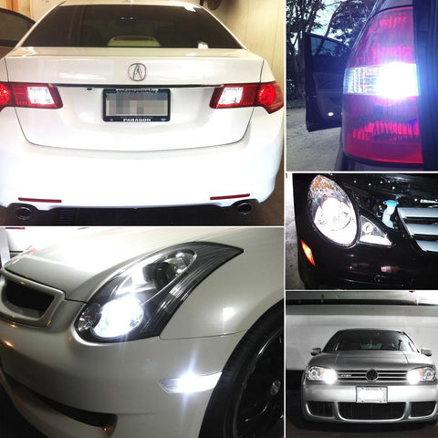 1157 2357 White 60W CREE XP-E LED Projector Turn Signal DRL Parking Lights