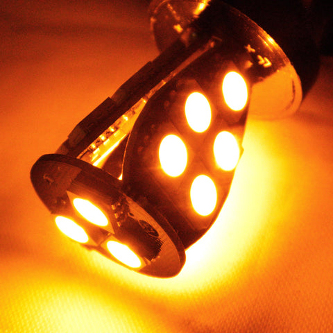 2x Amber 7440 3535 High Power LED Bulbs for Front Rear Turn Signal Lights