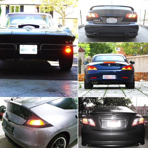 2x Amber 7440 3535 High Power LED Bulbs for Front Rear Turn Signal Lights