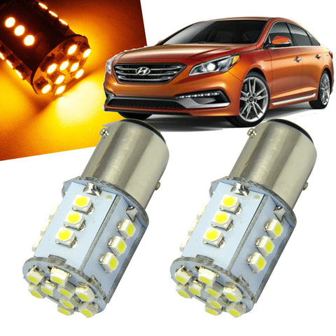 2x High Power 24-SMD White\ Red\ Amber 1157 BAY15D LED Turn Signal Parking Lights Lamp