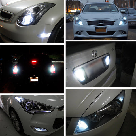 2x High Power 24-SMD White\ Red\ Amber 1157 BAY15D LED Turn Signal Parking Lights Lamp