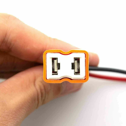 2x H7 Extension Wiring Harness LED Bulb Lights Lamp Female Socket Adapters