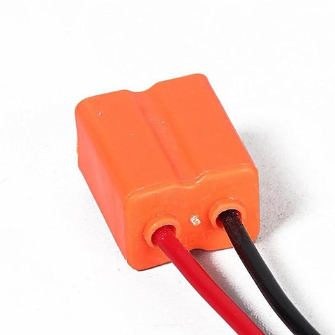 2x H7 Extension Wiring Harness LED Bulb Lights Lamp Female Socket Adapters