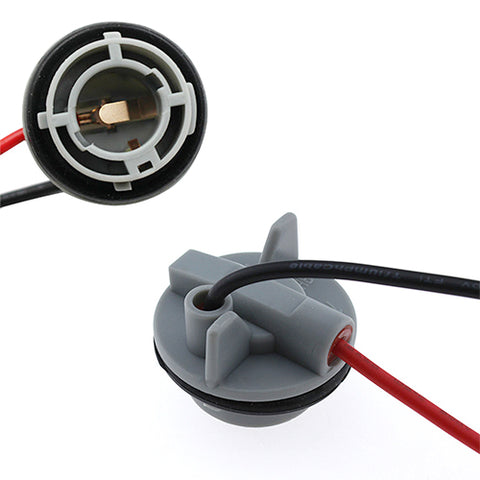 1156 7506 BA15S Female Wire Harness Connector Front Rear Signal Brake Stop Light