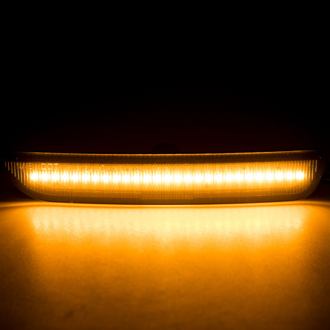 Smoked Lens LED Front Fender Side Marker Light Lamps For Ford Mustang 2010-2014