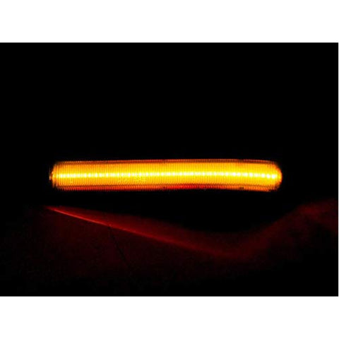 2x LED Clear Lens / Smoked Lens Side Mirror Marker Turn Signal Parking Light for Ford F-150 & Raptor 2009-2014 - Chrome Housing