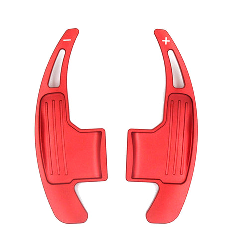 One Set Aluminum Red Steering Wheel DSG Paddle Shifter Direct Fit Ford Mustang 2015 2016 2017