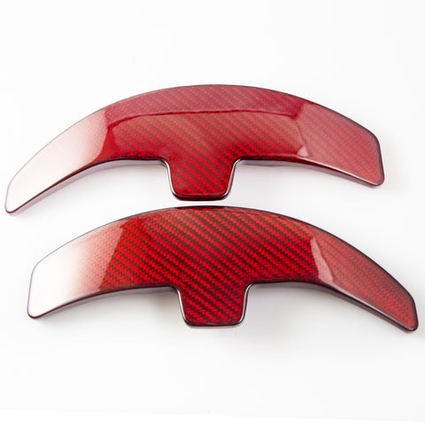 One Set Real Pure Carbon Fiber 3D Steering Wheel DSG Paddle Shifter Extension Direct Fit 2015-up Mercedes Benz C E CLA GLA GLC W205 W213 X205 W117 X156