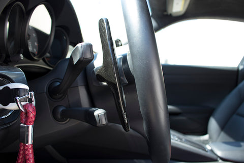 Carbon Fiber PDK Paddle Shifter Extensions For 2009-16 Porsche 911 Boxster Cayenne Panamera Black/ Red