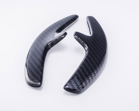 Carbon Fiber PDK Paddle Shifter Extensions For 2009-16 Porsche 911 Boxster Cayenne Panamera Black/ Red