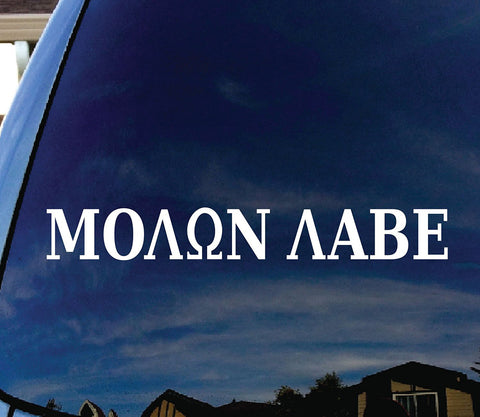 3pcs MOLON LABE Gun Rights "Come and Take Them" Die Cut Stickers For Car Truck Window Funny Decal Reflective Vinyl