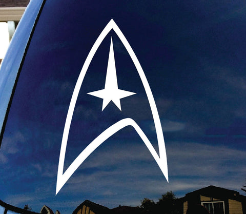 1x Star Trek Federation Logo 6 Inches Die Cut Sticker For Drift Car Truck Window Funny Decal Reflective Vinyl