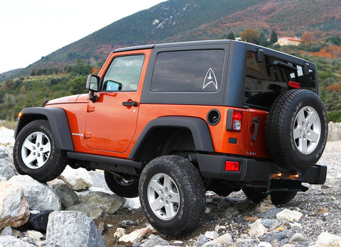 1x Star Trek Federation Logo 6 Inches Die Cut Sticker For Drift Car Truck Window Funny Decal Reflective Vinyl