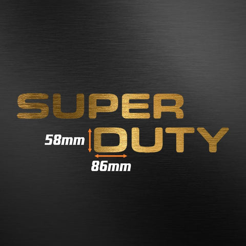 Matte Black \ Glossy Black \ Brushed Gold \ Brushed Silver Vinyl Insert Letters Decal For Ford SuperDuty 08-16 Rear Tailgate