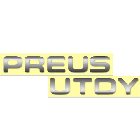 Matte Black \ Glossy Black \ Brushed Gold \ Brushed Silver Vinyl Insert Letters Decal For Ford SuperDuty 08-16 Rear Tailgate