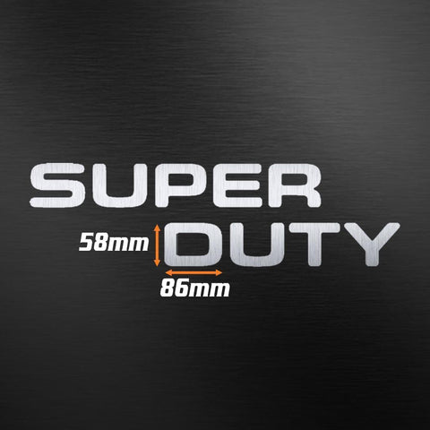 Matte Black \ Glossy Black \ Brushed Gold \ Brushed Silver Vinyl Insert Letters Decal For Ford SuperDuty 08-16 Rear Tailgate