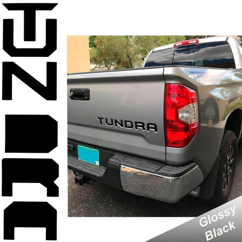 Gloss Black \ Brushed Aluminum Gold \ Brushed Aluminum Silver \ Matte Black\ Glossy Red Tundra Trunk Tailgate Decal Sticker For TOYOTA TUNDRA 2014- 2018