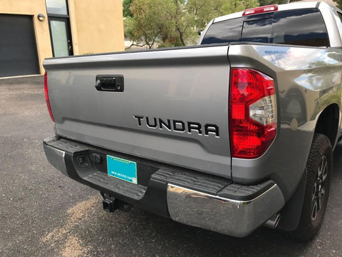 Gloss Black \ Brushed Aluminum Gold \ Brushed Aluminum Silver \ Matte Black\ Glossy Red Tundra Trunk Tailgate Decal Sticker For TOYOTA TUNDRA 2014- 2018