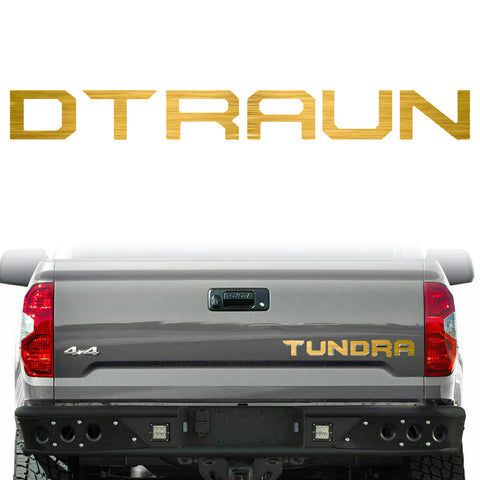 Gloss Black \ Brushed Aluminum Gold \ Brushed Aluminum Silver \ Matte Black\ Glossy Red Tundra Trunk Tailgate Decal Sticker For TOYOTA TUNDRA 2014- 2018
