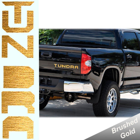 Gloss Black \ Brushed Aluminum Gold \ Brushed Aluminum Silver \ Matte Black\ Glossy Red Tundra Trunk Tailgate Decal Sticker For TOYOTA TUNDRA 2014- 2018