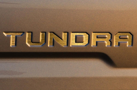 Gloss Black \ Brushed Aluminum Gold \ Brushed Aluminum Silver \ Matte Black\ Glossy Red Tundra Trunk Tailgate Decal Sticker For TOYOTA TUNDRA 2014- 2018