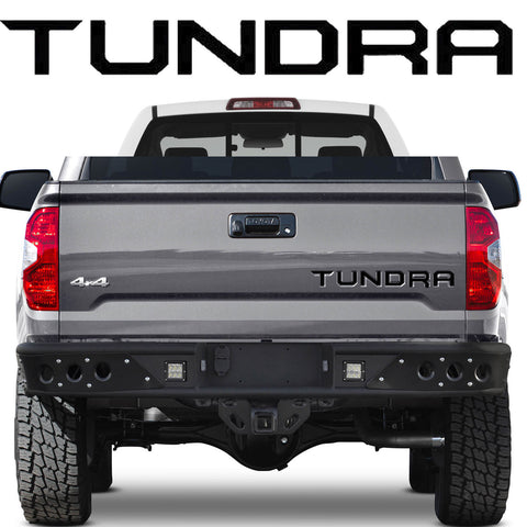 Gloss Black \ Brushed Aluminum Gold \ Brushed Aluminum Silver \ Matte Black\ Glossy Red Tundra Trunk Tailgate Decal Sticker For TOYOTA TUNDRA 2014- 2018