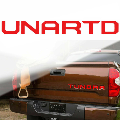 Gloss Black \ Brushed Aluminum Gold \ Brushed Aluminum Silver \ Matte Black\ Glossy Red Tundra Trunk Tailgate Decal Sticker For TOYOTA TUNDRA 2014- 2018