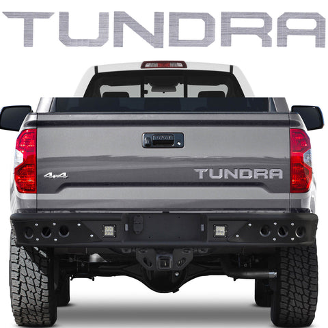 Gloss Black \ Brushed Aluminum Gold \ Brushed Aluminum Silver \ Matte Black\ Glossy Red Tundra Trunk Tailgate Decal Sticker For TOYOTA TUNDRA 2014- 2018