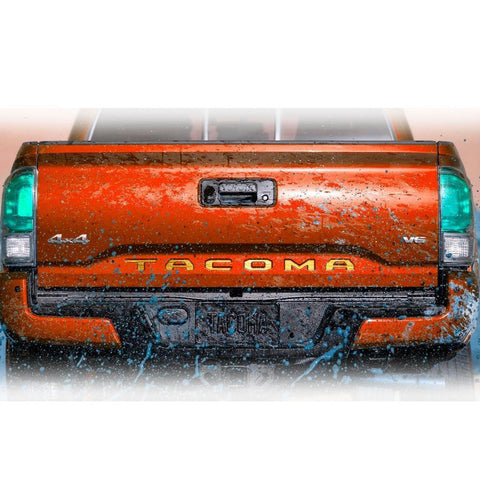 Matte Black \ Brushed Gold \ Brushed Silver\ Red Vinyl Insert Letters Decal Sticker For Toyota Tacoma 2016-2018 Rear Tailgate