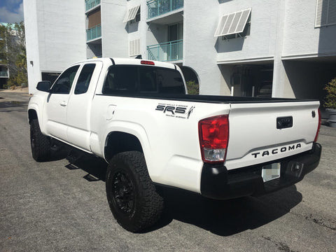 Matte Black \ Brushed Gold \ Brushed Silver\ Red Vinyl Insert Letters Decal Sticker For Toyota Tacoma 2016-2018 Rear Tailgate