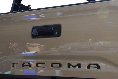 Matte Black \ Brushed Gold \ Brushed Silver\ Red Vinyl Insert Letters Decal Sticker For Toyota Tacoma 2016-2018 Rear Tailgate