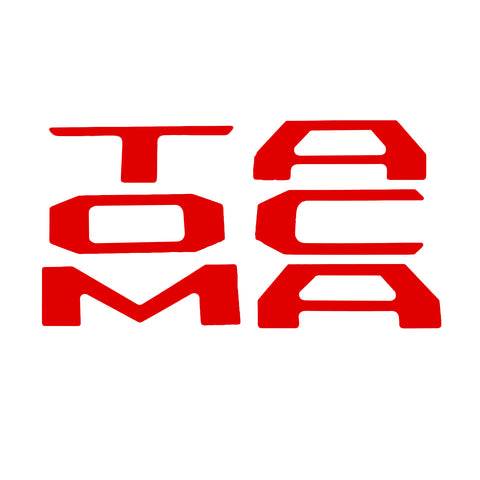 Matte Black \ Brushed Gold \ Brushed Silver\ Red Vinyl Insert Letters Decal Sticker For Toyota Tacoma 2016-2018 Rear Tailgate