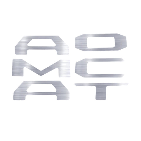 Matte Black \ Brushed Gold \ Brushed Silver\ Red Vinyl Insert Letters Decal Sticker For Toyota Tacoma 2016-2018 Rear Tailgate