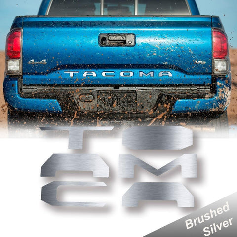 Matte Black \ Brushed Gold \ Brushed Silver\ Red Vinyl Insert Letters Decal Sticker For Toyota Tacoma 2016-2018 Rear Tailgate