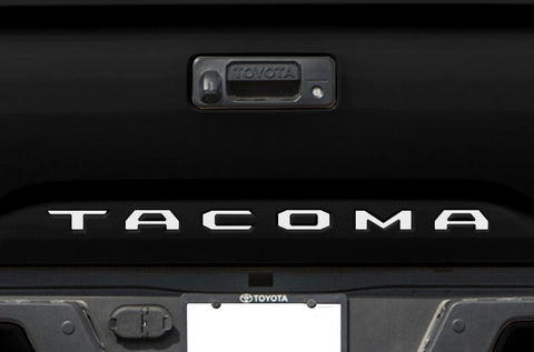 Matte Black \ Brushed Gold \ Brushed Silver\ Red Vinyl Insert Letters Decal Sticker For Toyota Tacoma 2016-2018 Rear Tailgate