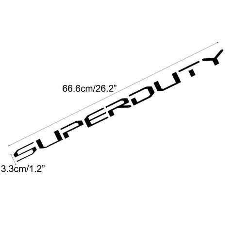 Brushed Aluminum Gold\ Brushed Silver\ Glossy Black\ Matte Black\ Glossy Red SUPERDUTY Front Hood Decal Sticker For Ford F350 2017 2018