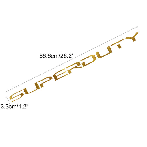 Brushed Aluminum Gold\ Brushed Silver\ Glossy Black\ Matte Black\ Glossy Red SUPERDUTY Front Hood Decal Sticker For Ford F350 2017 2018