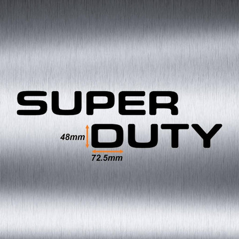 Brushed Gold \ Brushed Silver \ Matte Black \ Glossy Black \ Glossy Red Thin Vinyl Super Duty Letters Decal Stickers For Ford F-250 F-350 F-450 F-550 2008-2016 Front Grille Hood