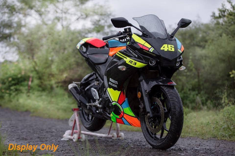 2x Reflective Fluorescent VALENTINO ROSSI 46 MotoGP Racing Vinyl Decals Stickers